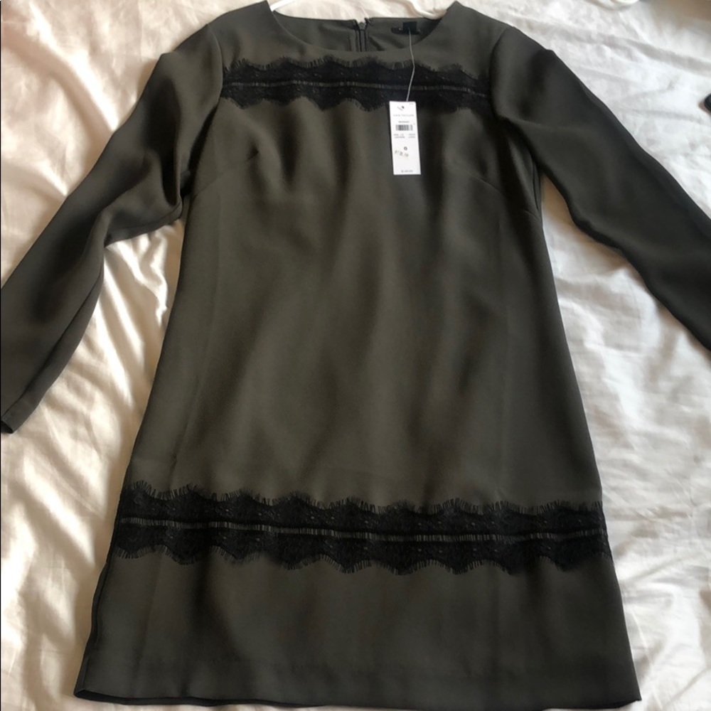 Ann Taylor olive green dress size 0